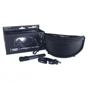 Очки защитные Wiley X Saber Advanced tactical glasses - Set 3in1 Matte Black арт.: 308